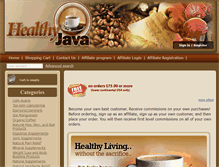Tablet Screenshot of healthyjava.com